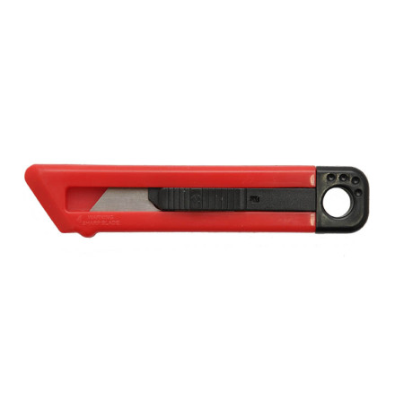 Kniv plast/metall 125mm röd