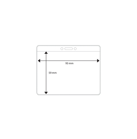 Plastficka Liggande 93x59mm